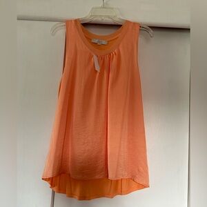 LOFT Women's Vibrant Orange Tank Top